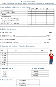 Klassenarbeit Zu Zahlenraum Bis 1000000 Nachhilfe Mathe Lernen Tipps Schule Mathematikunterricht