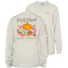 Simply Southern Preppy Simply Blessed Pumpkin Fall Long