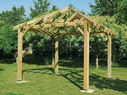 Carbet Bois 18 32 M Sans Toiture Kiosques Bois Pergolas Bois Kiosques Abris Bois Pergola Bois Abri Bois Kiosque Jardin