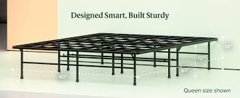 Size name:narrow twin | style name:regular. Amazon Com Zinus Smartbase Zero Assembly Mattress Foundation 14 Inch Metal Platform Bed Frame No Box Spring Needed Sturdy Steel Frame Underbed Storage Narrow Twin Furniture Decor