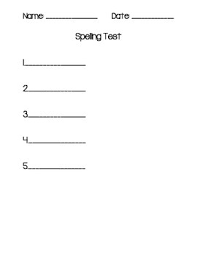 You can choose either simple lines or primary writing lines for your students to write on. Freebie Kindergarten 1st Grade Spelling Test By Coastal Teaching Mrs Green