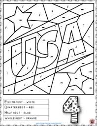Download information is below the preview images. 4th Of July Music Coloring Pages By Musicteacherresources Tpt