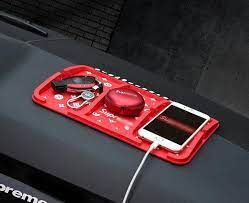 29 55 Supreme Lv Car Accessories Car Anti Slip Mat For Mobile Phone Key Gps Pad Silica Gel Red Car Accessories Lv Cars Cute Car Accessories