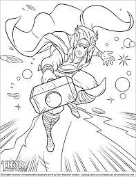 It may vary from above the ears to below the chin. Cool Thor Coloring Page Thor Is Holding His Mighty Hammer In Space Thor Coloring Pages Avengers Coloring Pages Thor Coloring