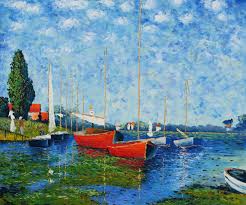 Les bateaux rouges, argenteuil / les bateaux d'argenteuil alternate title: Monet Red Boats At Argenteuil Oil Painting Overstockart Com At Overstockart Com Claude Monet Paintings Claude Monet Claude Monet Art