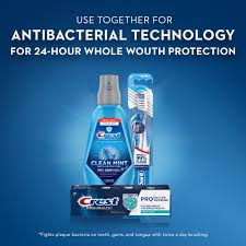 Crest gum care mouthwash is proven to reduce the early signs of gum disease, reduce gum inflammation, and kill plaque and bad breath germs. Crest Pro Health Mouthwash Alcohol Free Clean Mint 33 8 Fl Oz Walmart Com Walmart Com