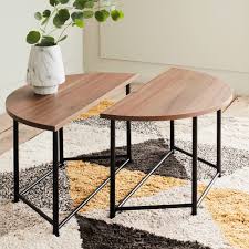 De 4 à 6 personnes. Table Basse Ronde Modulable Coloris Noyer Alinea Table Basse Table Basse Ronde Table Basse Ronde Bois