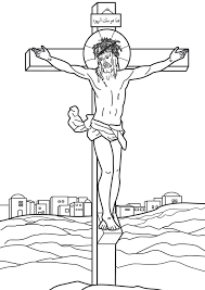 Desenho De Paixao E Morte De Cristo Para Colorir Tudodesenhos