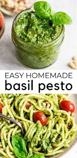 Easy Homemade Basil Pesto Sauce Recipe In 2020 Fresh Basil Recipes Homemade Pesto Recipe Homemade Pesto
