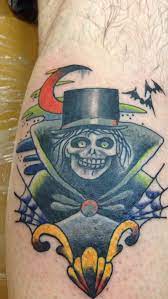 My New Hatbox Ghost Tattoo By Sarah At Metamorphic Tattoo In San Jose Ca Hatbox Ghost Tattoo Ghost Tattoo Hatbox Ghost