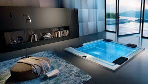 Aussergewohnliches Design Dieser Whirpool Macht Auch Im Wohnzimmer Eine Super Figur Whirlpool Luxus Badewanne Luxus Badezimmer