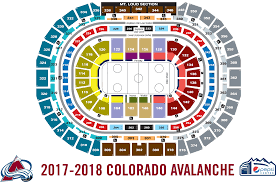 hd view seating chart avalanche pepsi center seating chart