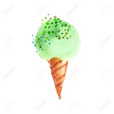 Dessin couleur cornet de glace dessin free transparent png. Dessin D Aquarelle De Desserts De Glace D Ete En Couleur Vert Pistache Fond De Glace Creme Dessines A La Main Illustration Raster Banque D Images Et Photos Libres De Droits Image 81520185