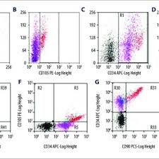 Dot Plot Charts Of Cell Morphology And Distribution Of Cells