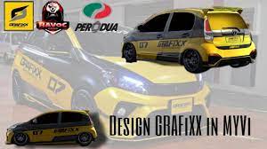 Initial d decal pack decals 4 stickers anime jdm tofu shop akina speed stars. Design Grafixx Motorsport In Myvi Car Parking Multiplayer Youtube