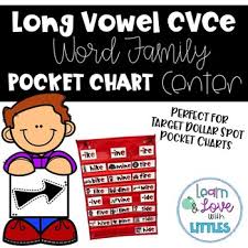 Long Vowel Cvce Word Family Pocket Chart Center