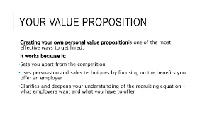 Writing A Value Proposition For A Resume