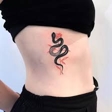 Black And Red Rose Tattoo Meaning Snake Red Roses Ellepleure Red Tattoos Black Snake Tattoo Black Rose Tattoos