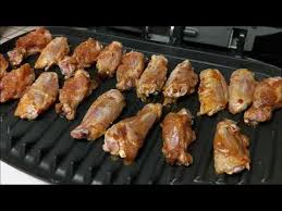 Preheat your foreman grill on high for approximately 5 minutes. Honey Glazed Chicken Wings On George Foreman Grill Youtube