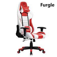 Furgle Computer Chair Play For Wcg Gaming Chair Office Chair Leather Gaming Chair Engineering Chair Red White For Home Cafe Gam Computer Chair Chair Chair Safe