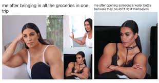 Not passing judgement, its her body, but obviously the female body can't naturally get there and the whole i don't find either male or female bodybuilders to be attractive. Meet Gym Kardashian The New Twitter Meme We Can T Look Away From Memebase Funny Memes