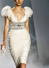 2014 Gogus Dekolteli Karpuz Kollu Beyaz Tasli Kemer Kisa Abiye Modelleri 2014 Modelleri Fashion Style Gorgeous Dresses