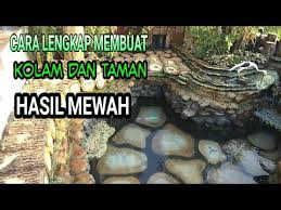 Amazing Proses Pembuatan Kolam Batu Kali Taman Yang Super Keren Youtube
