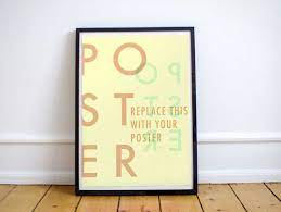 Download Free Poster Psd Mockup Loft Floor Scene Psd Mockups