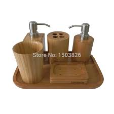 Bamboo bathroom stores, accessories, duckboards and essentials to create a natural looking bathroom from. Badasa 6 Pcs Set Eco Friendly Bamboo Bathroom Set Collection Bathroom Accessories Bathroom Material Bathroom Accessories Outletbathroom Computer Aliexpress