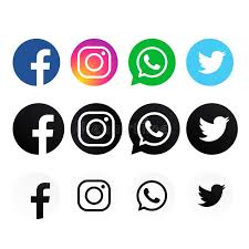 Stock.adobe.com has been visited by 1m+ users in the past month Colorful Black White Facebook Instagram Whats App Twitter Logos Editorial Stock Photo Illustration Of Pngfacebook Purpose 166031528
