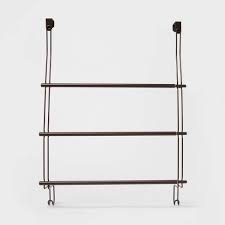 You may want to add towel storage in your pool yard, so consider an outdoor towel rack to give wet towels a place to dry. Expandable Over The Door Towel Rack Bronze Threshold Target