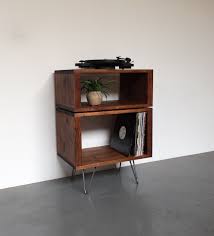 This Would Be Easy To Make In 2020 Vinyl Record Storage Diy Turntable Furniture Record Storage