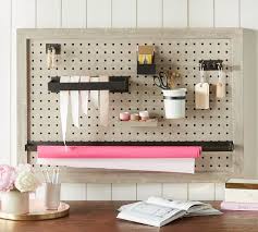 It can also help keep them away from tiny hands. Create Pegboard Organization System Pottery Barn