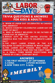 A lot of individuals admittedly had a hard t. Labor Day Trivia Questions Answers For Kids Adults In 2021 Trivia Questions Trivia Questions And Answers Trivia