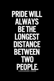 Not Just Pride But Stubbornness Too Sometimes You Have To Swallow Your Pride Forget The Stubbornness In Order To Move F Words Words Quotes Quotable Quotes