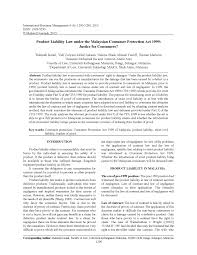 There are many social enterprises that have been actively delivering social values and addressing social and environmental issues in the community. Pdf Product Liability Under The Malaysian Consumer Protection Act 1999 Justice For Consumers