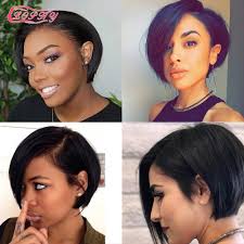 There are no other hairstyles quite as pretty and relaxing as this one! Kurze Pixie Cut Perucken Gerade Bob Menschliches Haar Perucke Volle Maschine Made Menschliches Haar Perucken Fur Schwarze Frauen Keine Spitze Gunstige Haar Bob Perucke Sissy Schule De