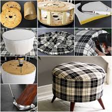 Otomana Carrete Recuperadas Reupholster Furniture Diy Furniture Upholstery Diy