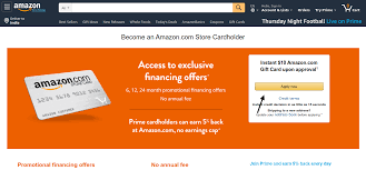 This card is good for someone who wants to earn a whopping 5% cash back. Www Syncbank Com Amazon Login Into Your Amazon Store Card Icreditcardlogin
