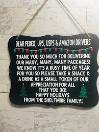 Christmas Sign Front Door Sign Delivery Driver Sign Sign Etsy Christmas Packaging Front Door Signs Christmas Delivery