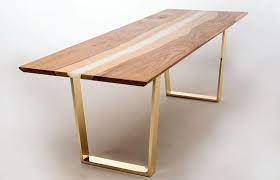 Buy dining table legs and get the best deals at the lowest prices on ebay! Metal Dining Table Legs Brass Table Legs For Reclaimed Wood Etsy