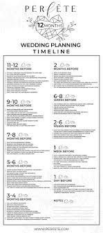 Prepare any dishes that can be frozen. 12 And 6 Month Wedding Planning Checklist Perfete