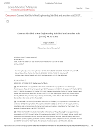 See jin shun lee sdn bhd's products and suppliers. Casmet Sdn Bhd V Nte Engineering Sdn Bhd And Another Suit 2017 Mlju 2382 Damages Separation Of Powers