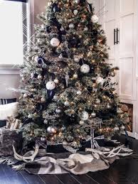 Rustic Modern Christmas Tree Modern Christmas Tree Black Christmas Decorations Christmas Tree Inspiration