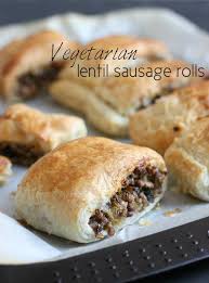 Vegetarian Lentil Sausage Rolls Easy Cheesy Vegetarian Vegetarian Vegan Recipes Vegetarian Recipes Food