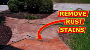 Now that your paved areas look so great, keep. Remove Rusty Sprinkler Stains From Sidewalk Bricks Concrete Youtube