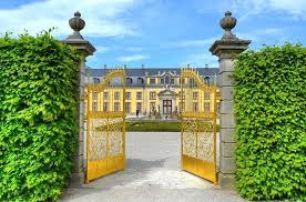 Le Portail Dore Orangerie Grosser Garten Grand Jardin Jardins Royaux Herrenhausen Hannover Land Basse Saxe Hannover