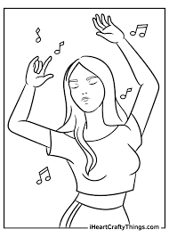 Ballerina colouring sheet for adults. Dance Coloring Pages Updated 2021