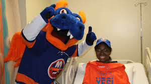 A group of investors headed by roy boe, the owner of. Islanders Mascot Provides Spark To Kids In Hospital
