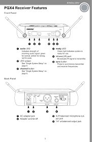 Pgx2a Handheld Wireless Microphone User Manual 27a8878 Book